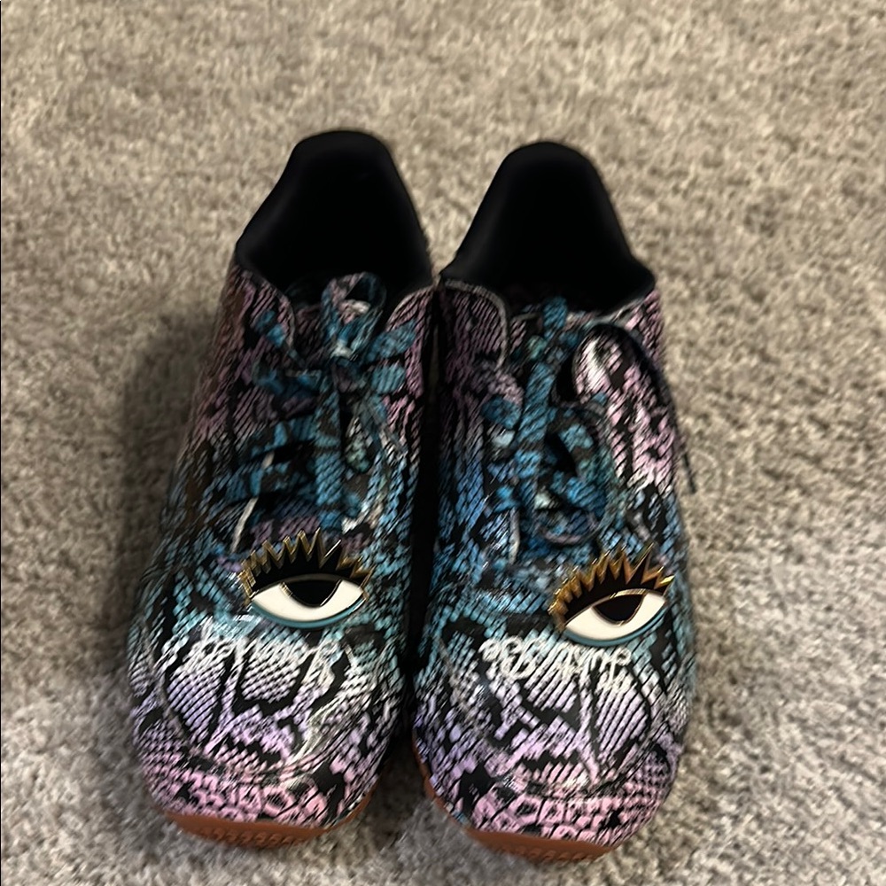 Colorful Reebok Melody Ehsani collaboration Women's Sneakers with Eye Design